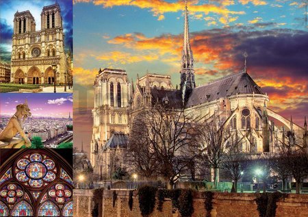 Puzzle Notre Dame Collage Educa 1000 dielov a Fix lepidlo od 11 rokov