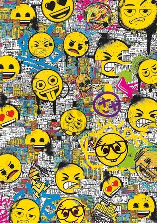 Puzzle Emoji Graffiti Educa 500 dielov a Fix lepidlo od 11 rokov