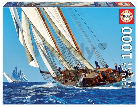 Puzzle Yacht Educa 1000 dielov a Fix lepidlo od 11 rokov