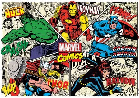 Puzzle Marvel Comics Educa 1000 dielov a Fix lepidlo od 11 rokov