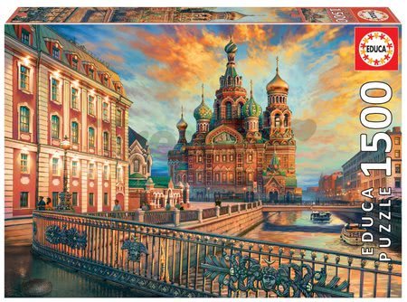 Puzzle Saint Petersburg Educa 1500 dielov a Fix lepidlo od 11 rokov