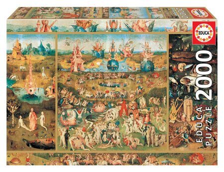 Puzzle Garden of Delights Educa 2000 dielov a Fix lepidlo od 11 rokov