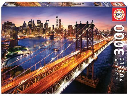 Puzzle Manhattan at Sunset Educa 3000 dielov od 11 rokov