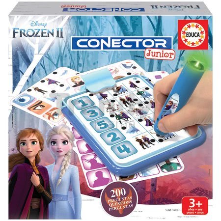 Detská spoločenská hra Disney Frozen 2 Disney Conector junior 40 kariet a 200 otázok a inteligentné pero