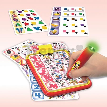 Detská spoločenská hra Mickey and Minnie Disney Conector junior Educa 40 kariet a 200 otázok a inteligentné pero EDU18544