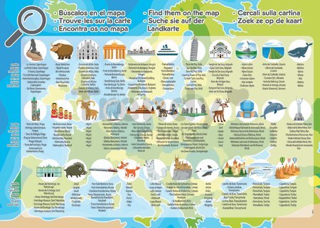 Puzzle Mapa Európy Educa 150 dielov od 7 rokov