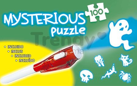 Puzzle Mysterious Ghost House Educa 100 dielov - svetielkujúce strašidlá pri lampe od 6 rokov