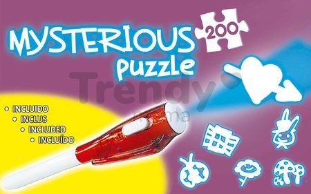 Puzzle Mysterious Magic Forest Educa 200 dielov - svetielkujúce zvieratká pri lampe od 6 rokov