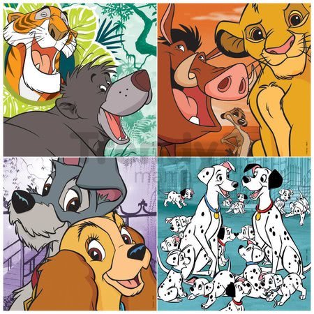 Puzzle Disney Classics Progressive 4v1 Educa 12-16-20-25 dielov