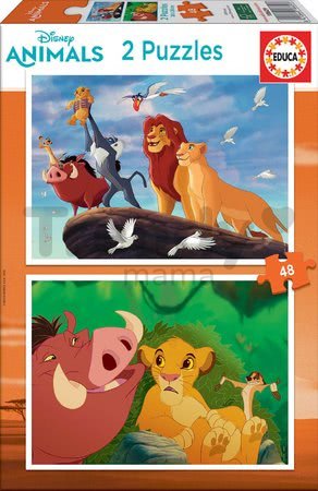 Puzzle The Lion King Disney Educa 2x48 dielov od 4 rokov