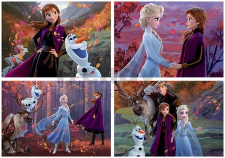 Puzzle Multi 4 Frozen 2 Disney Educa 50-80-100-150 dielov od 5 rokov