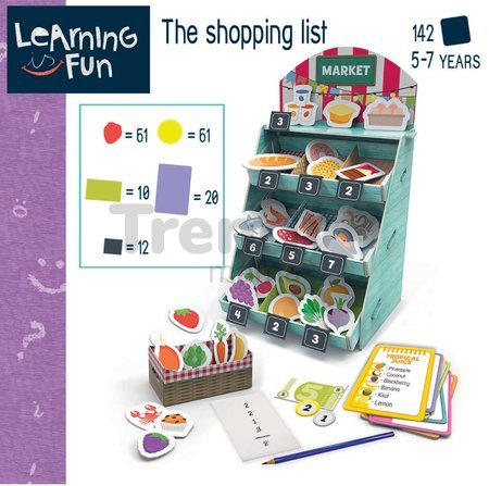 Náučná hra pre najmenších The Shopping List Educa Učíme sa nakupovať v obchode s obrázkami 142 dielov od 5 rokov