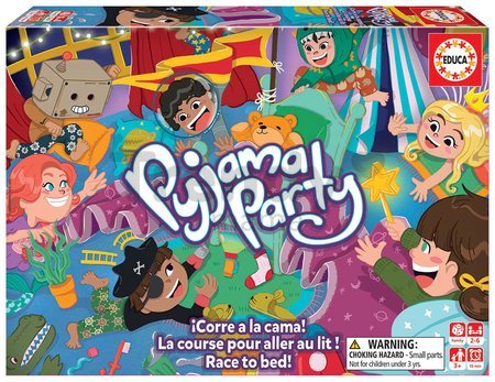 Spoločenská hra pre deti Pyjama Party Educa v angličtine Utekaj do postele!