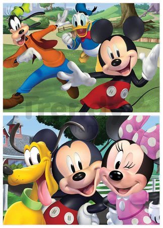 Drevené puzzle Mickey&Friends Educa 2x50 dielov od 5 rokov