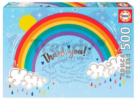 Puzzle Rainbow Thank you Educa 500 dielov a Fix lepidlo od 11 rokov