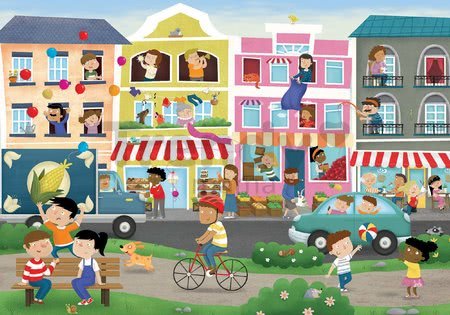 Puzzle mesto Detectives Busy Town Educa hľadaj 30 predmetov 50 dielne od 4 rokov