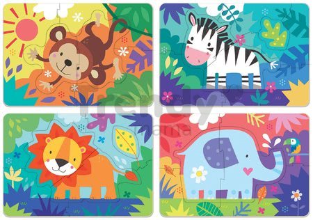 Puzzle pre najmenších My Jungle Animals Progressive Educa zvieratká v džungli 5-6-7-8 dielov od 24 mes