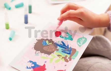 Kreatívne tvorenie Nature Friends Sand Art Educa lesná princezná pieskové obrázky s trblietkami od 7 rokov