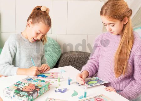 Kreatívne tvorenie Nature Friends Sand Art Educa lesná princezná pieskové obrázky s trblietkami od 7 rokov