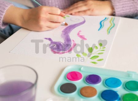 Kreatívne tvorenie Nature Friends Magic Watercolor Art Educa morská princezná s vodovými farbami od 7 rokov