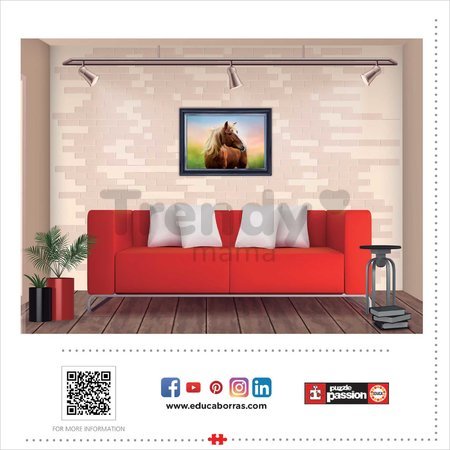 Puzzle Horse at Sunrise Educa 500 dielov a Fix lepidlo v balení od 11 rokov