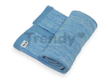 Pletená deka pre najmenších Joy toTs-smarTrike 100% prírodná bavlna modrá od 0 mesiacov