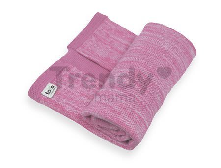 Pletená deka pre najmenších Joy toTs-smarTrike 100% prírodná bavlna ružová od 0 mesiacov