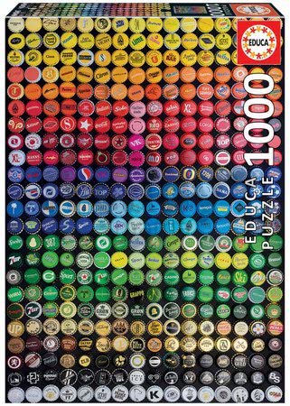 Puzzle Collage Chapas Educa 1000 dielov a Fix lepidlo v balení od 11 rokov