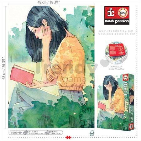 Puzzle The Lecturer Esther Gili Educa 1000 dielov a Fix lepidlo v balení od 11 rokov