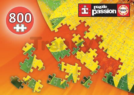 Puzzle Sunflower Round Educa 800 dielov a Fix lepidlo od 11 rokov