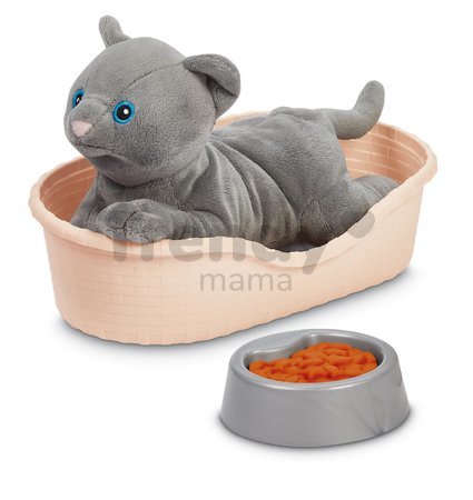 Opatrovateľský kútik pre mačičku Cat Care and Grooming Écoiffier s pelechom a 9 doplnkami od 18 mes
