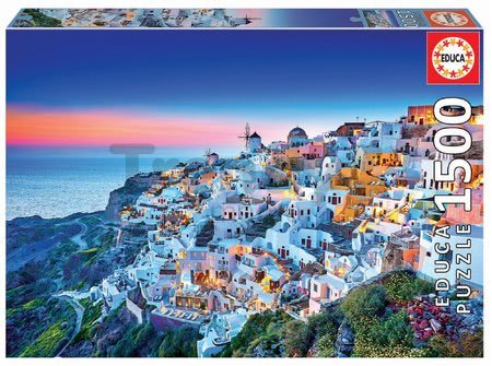 Puzzle Santorini Educa 1500 dielov a Fix lepidlo od 11 rokov