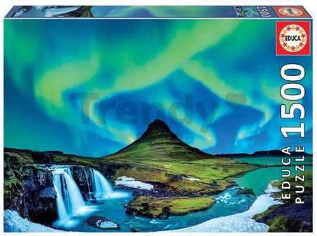 Puzzle Aurora Boreal Islandia Educa 1500 dielov a Fix lepidlo od 11 rokov