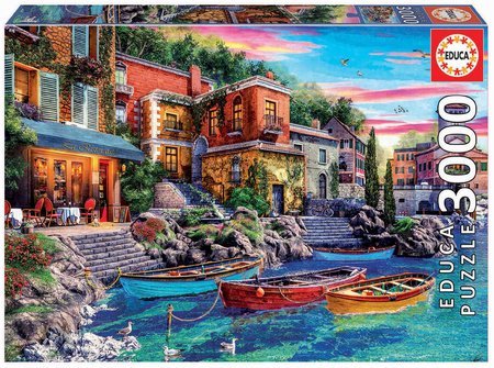 Puzzle Sunset in Como Educa 3000 dielov od 11 rokov