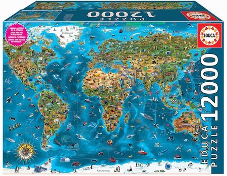 Puzzle Wonders of the World Educa 12000 dielov od 11 rokov