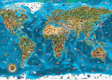 Puzzle Wonders of the World Educa 12000 dielov od 11 rokov