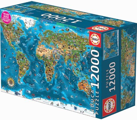 Puzzle Wonders of the World Educa 12000 dielov od 11 rokov