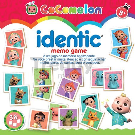 Pexeso Cocomelon Identic Educa pamäťová hra 36 kariet