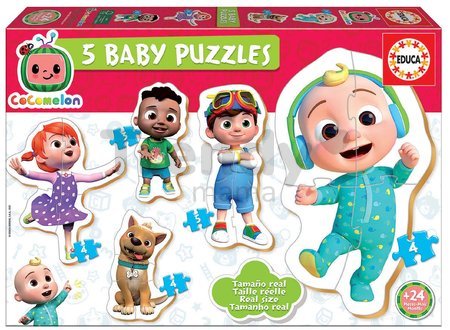 Puzzle pre najmenších Cocomelon Baby 5 Rozprávky Educa od 24 mes