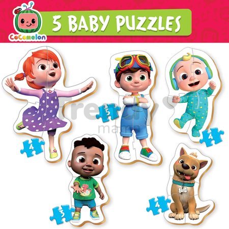 Puzzle pre najmenších Cocomelon Baby 5 Rozprávky Educa od 24 mes