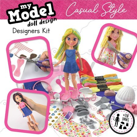 Kreatívne tvorenie Design Your Doll Casual Style Educa vyrob si vlastné mestské bábiky 5 modelov od 6 rokov