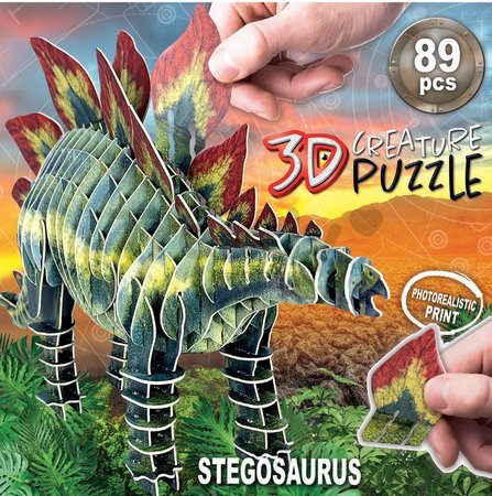Puzzle dinosaurus Stegosaurus 3D Creature Educa 89 dielov od 6 rokov