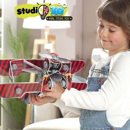 Puzzle dopravné prostriedky Airplane 3D Studio Educa s plastovými šróbmi od 5 rokov