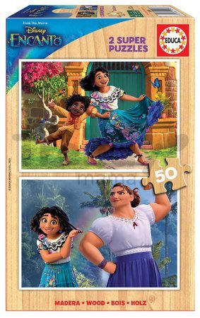 Drevené puzzle Encanto Disney Educa 2x50 dielov od 5 rokov