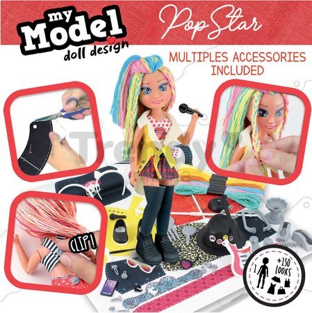 Kreatívne tvorenie Design Your Doll Pop Star Educa vyrob si vlastné popstar bábiky 5 modelov od 6 rokov