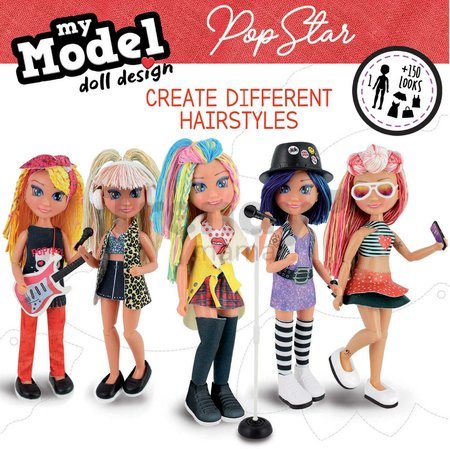 Kreatívne tvorenie Design Your Doll Pop Star Educa vyrob si vlastné popstar bábiky 5 modelov od 6 rokov