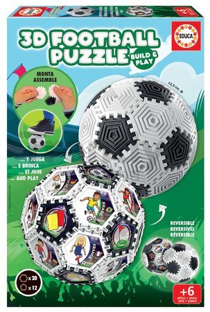 Puzzle futbalová lopta 3D Football Puzzle Educa 32 dielov