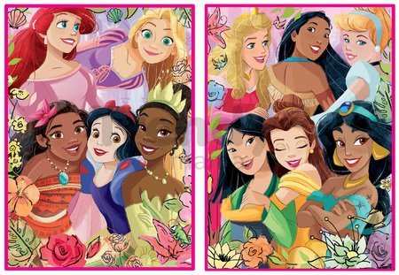 Puzzle Disney Princess Educa 2x500 dielov a Fix lepidlo