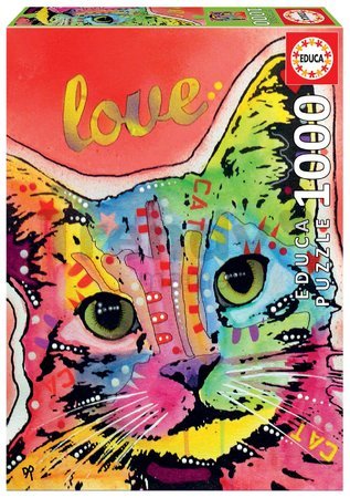 Puzzle Tilt Cat Love Dean Russo Educa 1000 dielov a Fix lepidlo