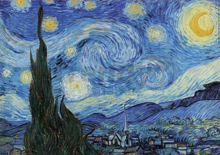 Puzzle The Starry Night Vincent Van Gogh Educa 1000 dielov a Fix lepidlo